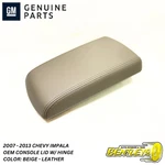 2007 - 2013 Chevy Impala Center Console Arm Rest Lid W/ Hinge Leather Beige Oem Used. Price: $40.38.