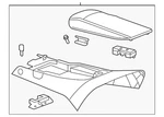 Genuine Gm Light Cashmere Front Floor Console 22853136 New. Price: $271.64.
