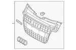 Genuine Audi 2012-2015 A7 Quattro Center Grille 4G8-853-651-C-T94 New. Price: $1346.99.