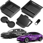 Tsldrv Center Console Tray For 2025 2026 Tesla Model Juniper & 3 Accesso New. Price: $78.01.