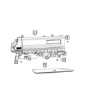 Genuine Mopar Console Mat 68462957AA New. Price: $24.83.