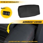 Leather Center Console Lid Armrest Cover For 2017-2022 Honda Cr-v Black+red Line New. Price: $15.15.