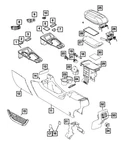 Genuine Mopar Console End Cap 5RM65LU5AB New. Price: $25.07.