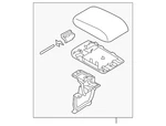 Genuine Mazda Armrest Assembly K156-64-450B-39 New. Price: $383.17.