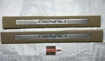 2007-13 Gmc Yukon Denali Front Door Sill Kick Plates Oem Pair Tan GMT900 Used. Price: $39.99.