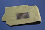 Mercedes W116 Right Trim Carpet Cover Green Used. Price: $55.00.