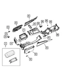 Genuine Mopar Console End Cap 1UJ94DX9AA New. Price: $36.55.