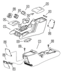Genuine Mopar Floor Console Cup-holder 5072903AA New. Price: $32.36.