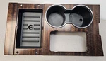 2007-2017 Ford Expedition Center Console Cup Holder Shifter Bezel Wood Grain Used. Price: $45.00.