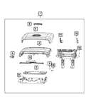 Genuine Mopar Armrest Pad 6WT901X7AA New. Price: $228.52.