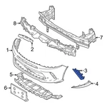For Dodge Hornet 23-25 7RD81U00AA Front Right Bumper Cover Spacer Panel New. Price: $73.94.