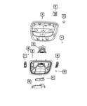Genuine Mopar Overhead Console Retainer 68410581AA New. Price: $25.97.