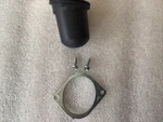 1963-65E Corvette Boot-clutch Rod-firewall-black-rubber And Retainer With Screws New. Price: $30.00.