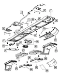 Genuine Mopar Overhead Console Bezel 1KL97DX9AA New. Price: $164.60.