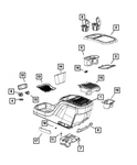 Genuine Mopar Floor Console 5RJ902D2AM New. Price: $823.40.