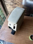 2014 Vw Jetta Golf Center Console Bin White Cloth Arm Rest 1K5864251C Used. Price: $105.00.