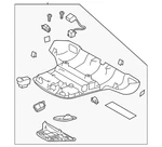 Genuine Subaru Overhead Console 87505AN02AME New. Price: $163.32.