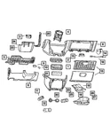 Genuine Mopar Instrument Panel Brace Cover ZW59BD5AB New. Price: $43.91.