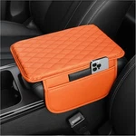 Upgraded Car Center Console Cover, Microfiber Leather Armrest Orange New. Price: $14.69.
