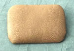 1988-1991 Jaguar Xjs V12 Center Console End Cap Leather Oem Tan Doe Skin Used. Price: $26.50.