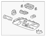 Genuine Gm Light Ash Gray Roof Console 84026943 New. Price: $186.05.