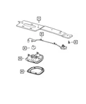 Genuine Mopar Overhead Console Bezel 7BG201X8AB New. Price: $22.56.