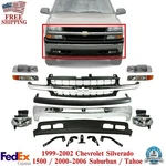 Front Bumper Kit For 1999-2002 Chevrolet Silverado 1500 /2000-06 Suburban /tahoe New. Price: $793.86.