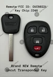 New! Oem Genuine Gmc Savana 15 - 26 Keyless Remote Fob OUC60221 & Chip ID46. Price: $49.99.