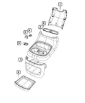 Genuine Mopar Floor Console Panel 1YU68DX8AA New. Price: $342.20.
