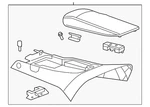 Genuine Gm Light Cashmere Front Floor Console 22853136 New. Price: $287.44.
