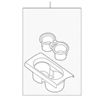 Genuine Nissan Console Cup Holder 96931-9BH1C New. Price: $53.29.