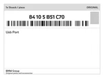 Genuine Bmw Usb Port 84-10-5-B51-C70 New. Price: $117.49.