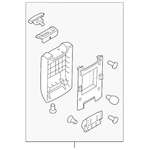 Genuine Ford Armrest Assembly 9A8Z-7406024-CA New. Price: $194.70.