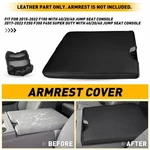 Black Leather Console Lid Armrest Cover 17-22 Ford F250 F350 F450 Super Duty New. Price: $15.19.