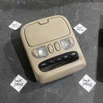 05-07 Toyota Sequoia Beige Front Overhead Roof Console Assembly Used. Price: $75.00.