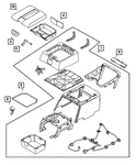 Genuine Mopar Console Insert 5179953AA New. Price: $27.14.