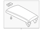 Genuine Bmw Armrest Pad 51-16-5-A1F-340 New. Price: $174.59.