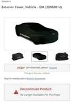 10 11 12 13 15 Chevrolet Chevy Camaro Oem Indoor Car Cover 20960814 Obsolete Used. Price: $249.00.