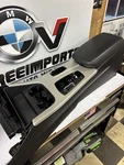 11-17 Bmw X3 F25 Front Center Console W/ Black Leather Storage Armrest Lid Oem Used. Price: $175.00.