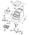 Genuine Mopar Center Console Storage Lid 1FU131J3AA New. Price: $39.26.