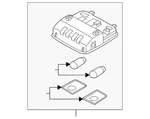 Genuine Hyundai 2013-2017 Elantra Gt Map Lamp 92800-A5100-TX New. Price: $179.81.