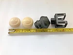 Two Vw Gear Shift Knobs Plus Parts, Unused, 1961-1967? Oem Coupler & Grommet. Price: $100.00.