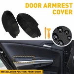Fits 2009-2014 Acura Tsx Leather Front Door Panels Armrest Cover Skin Black L+r New. Price: $13.29.
