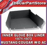 Dash Glove Box Inner Cardboard Insert Liner For 1971-1973 Mustang Cougar W/o Ac New. Price: $28.95.