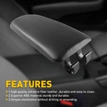 For Audi A4 04-08 Leather Center Armrest Box Console Lid Cover Black Durable Eah New. Price: $18.99.