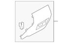 Genuine Nissan Console Trim Panel 96932-6CA2A New. Price: $13.49.