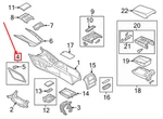 New Audi A6 C7 Left Side Console Cover 4G0863305G25D Oem No Duty To. Price: $336.59.