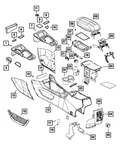 Genuine Mopar Floor Console Panel Right 1UJ64DX9AF New. Price: $85.73.
