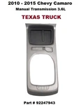 92247943 10 To 15 Chevy Camaro 3.6L Manual Transmission Shift Cover Plate Oem Used. Price: $179.10.