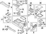 Genuine Ford Console Trim Panel NL1Z-78045A76-EA New. Price: $1197.66.